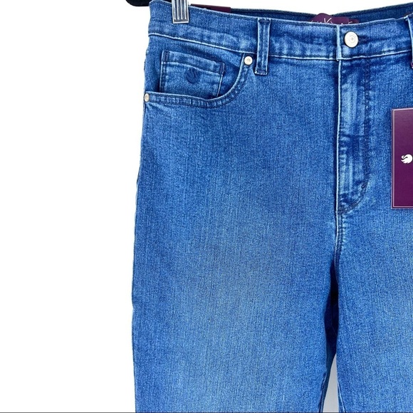 Gloria Vanderbilt Women's Amanda Tapered Leg Classic Rise Jeans -10 Long - Picture 3 of 5